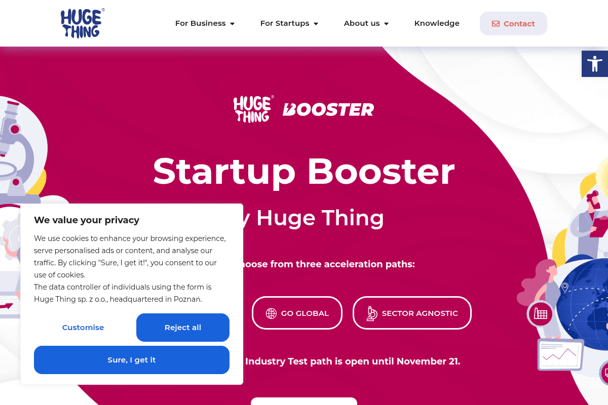 Huge Thing Startup Booster