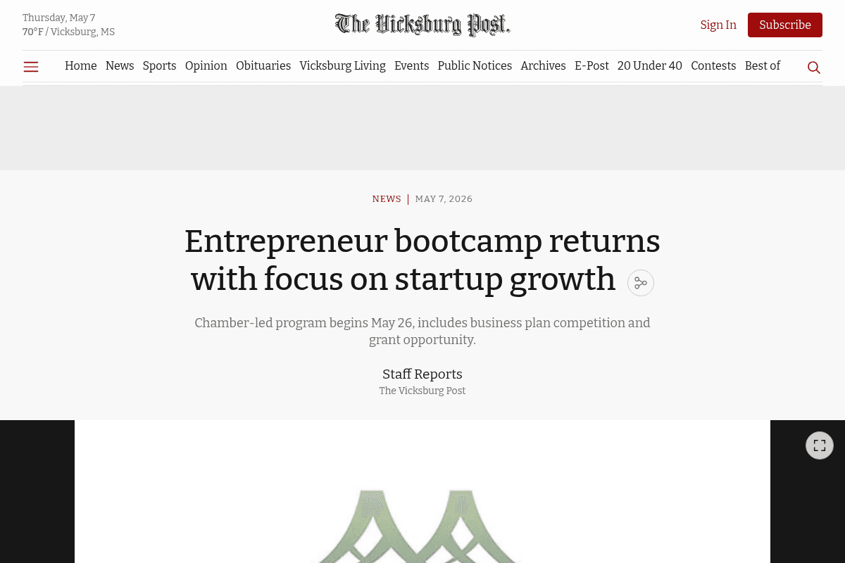 2026 Vicksburg Entrepreneur Bootcamp