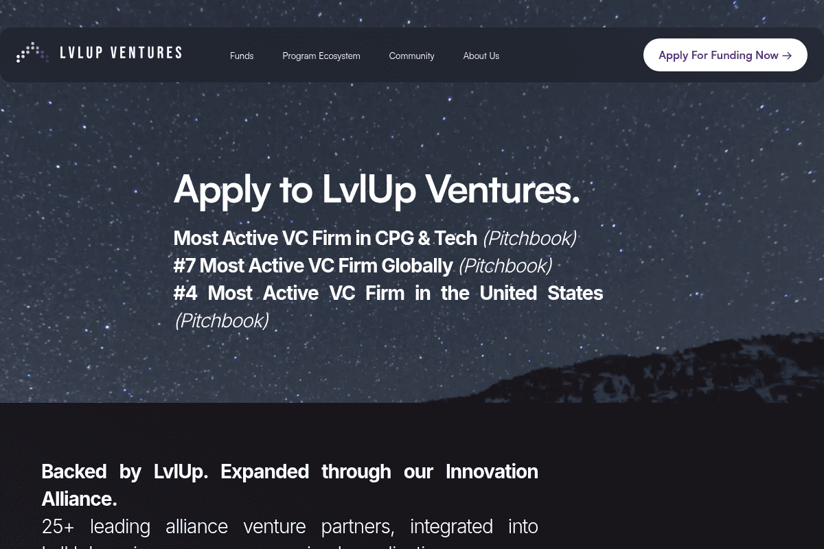 LvlUp Ventures First Check Fund 2026