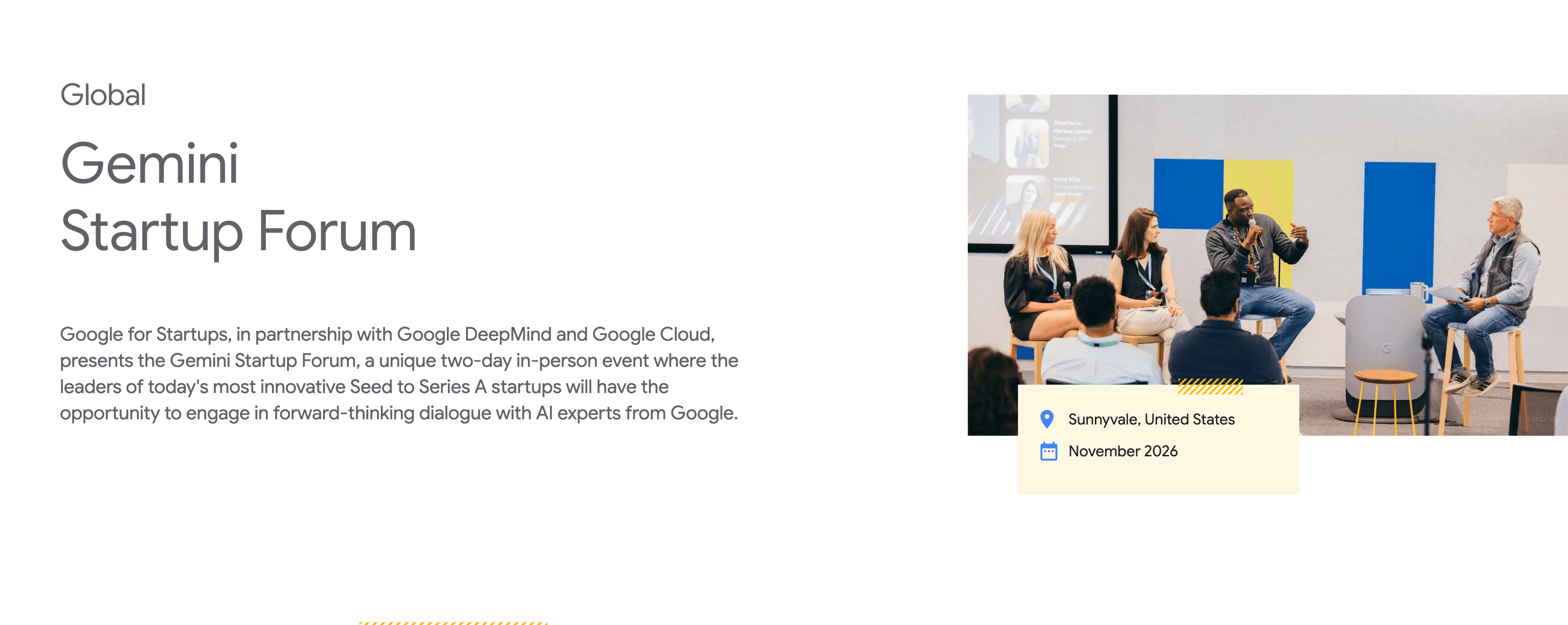 Google for Startups Gemini Startup Forum 2026