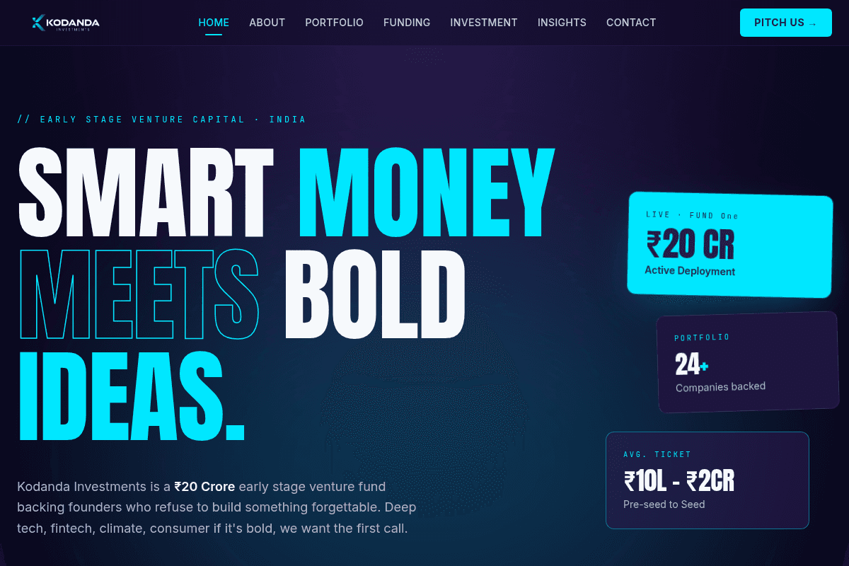 Kodanda Investments Startup Funding 2026