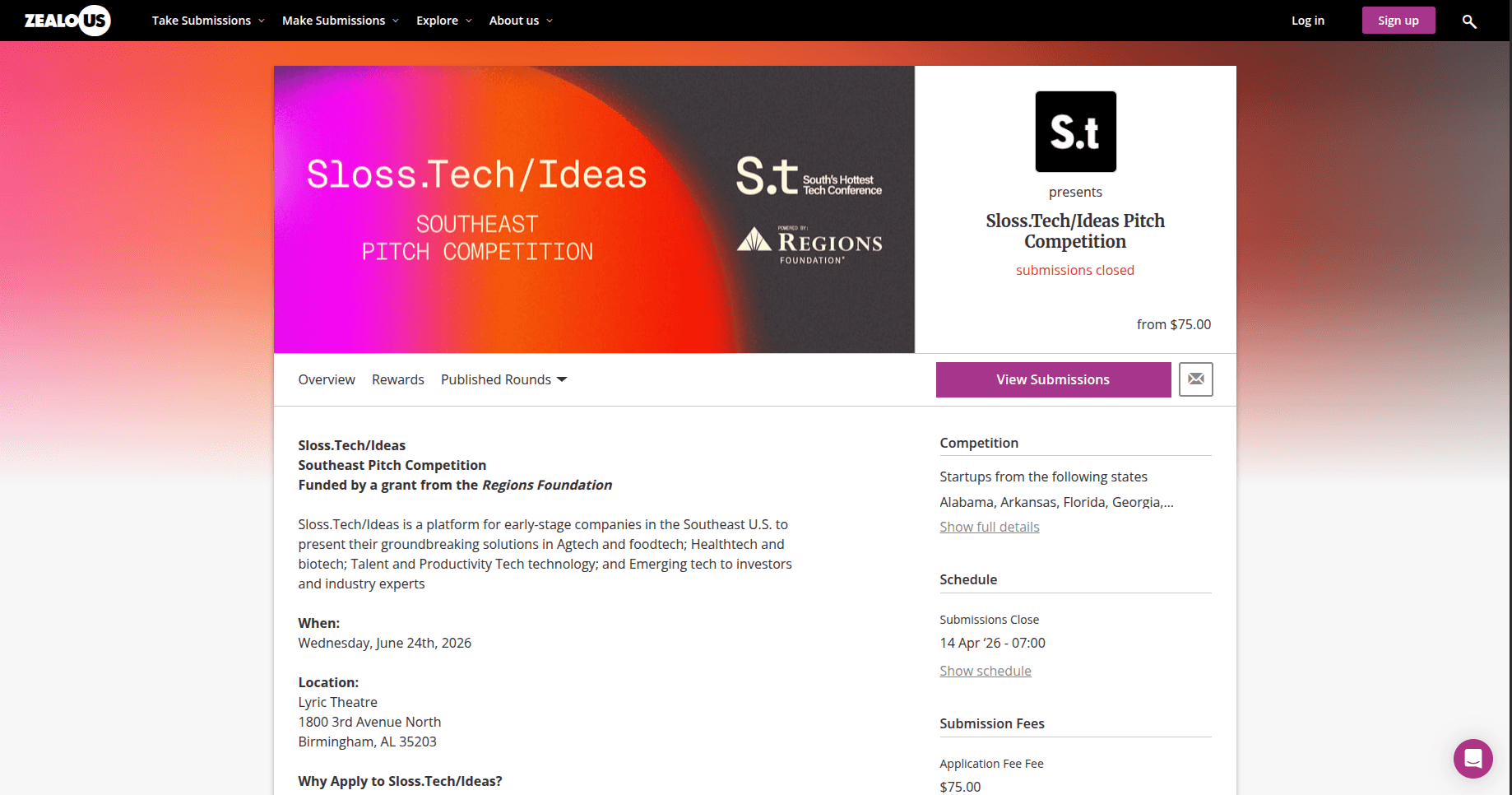 Sloss Tech 2026