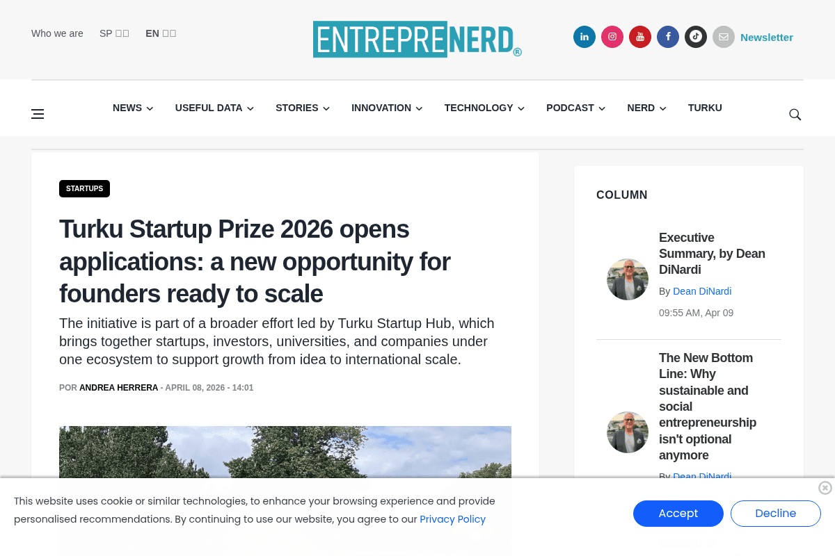 Turku Startup Prize 2026