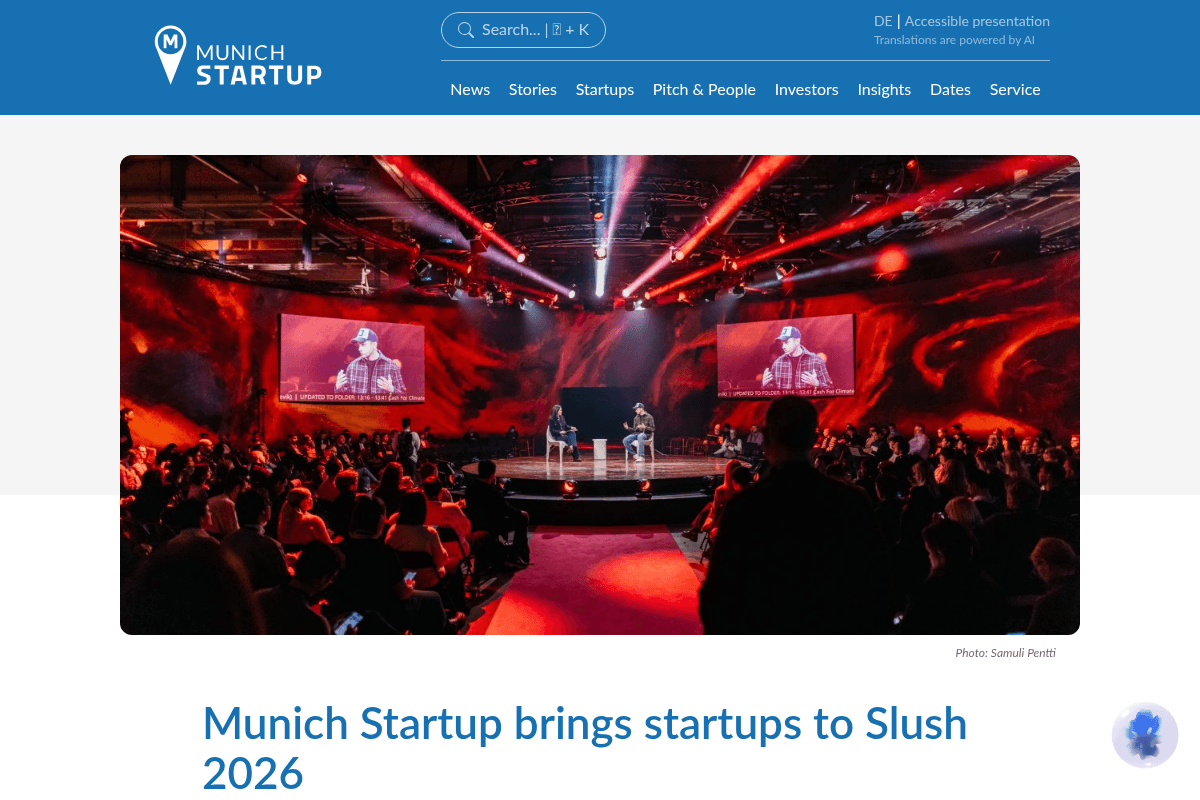 Munich Startup Slush Competition 2026