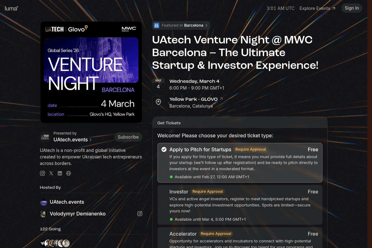 UAtech Venture Night