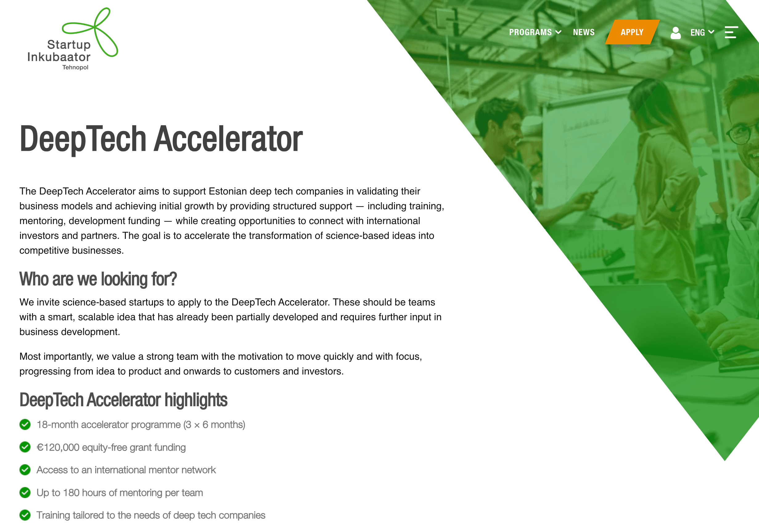 DeepTech Accelerator 2026
