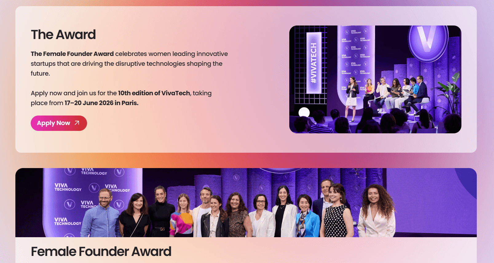 Female Founder Award 2026