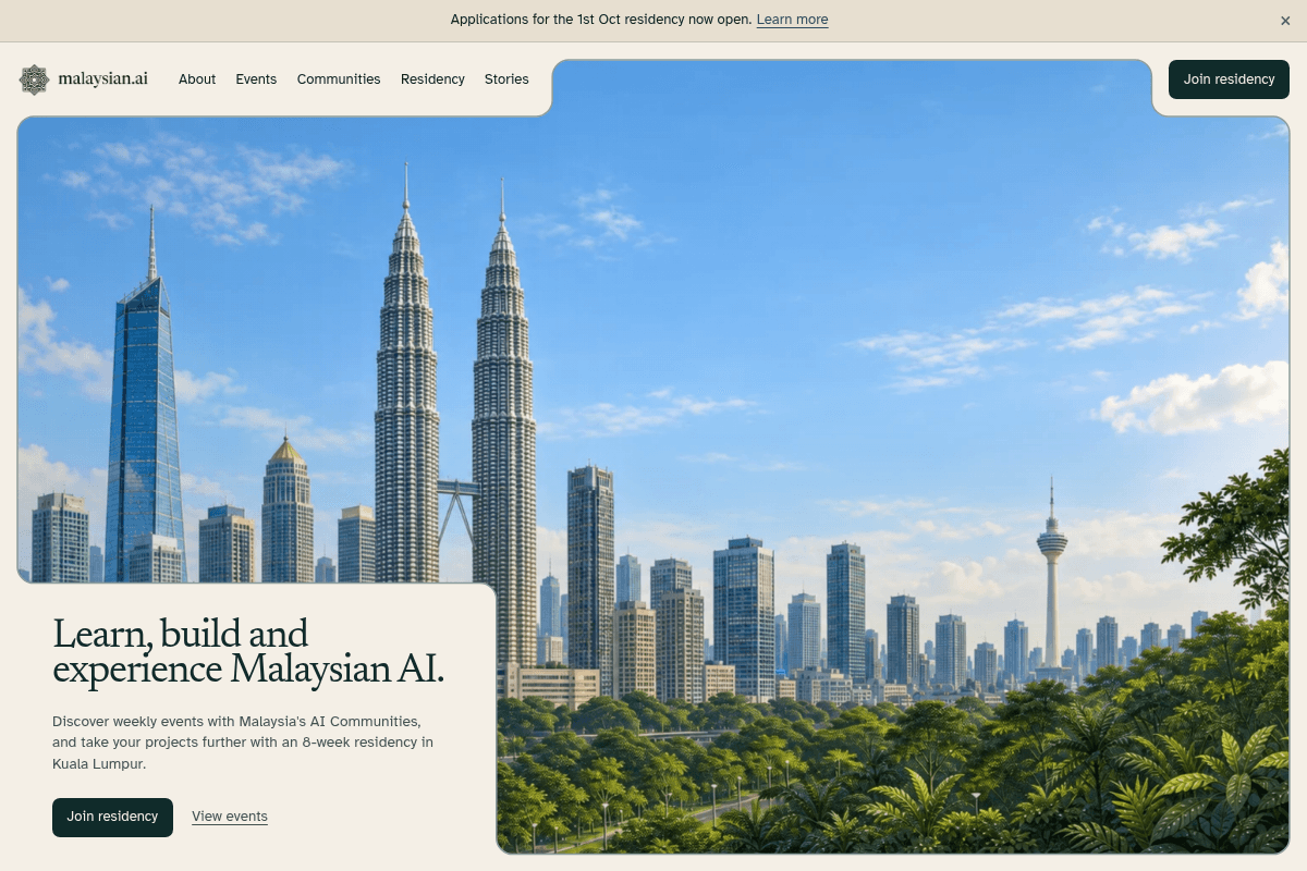 Malaysian.ai Residency 2026