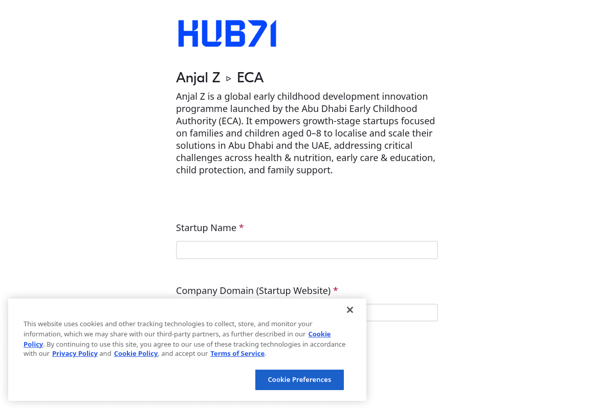 ECA Anjal Z x Hub71 Programme