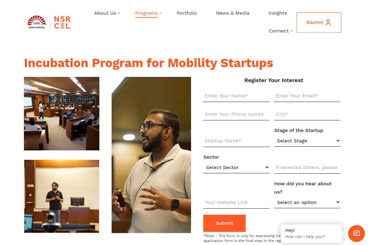 Incubation Program for Mobility Startups Cohort 6