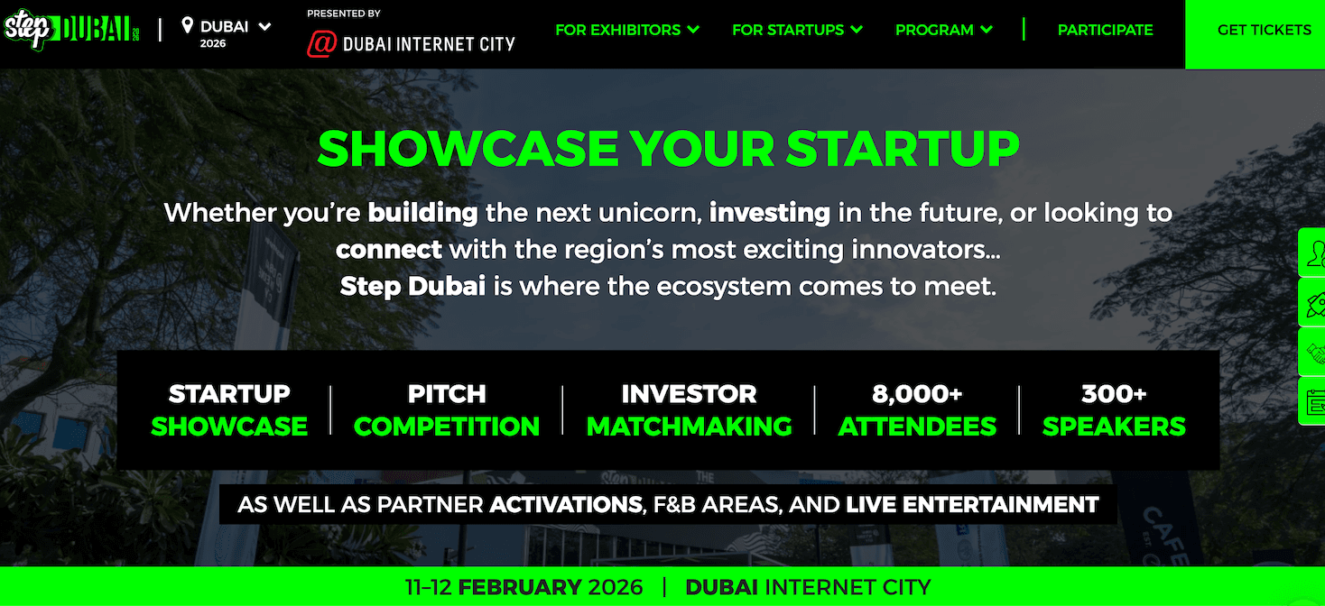 Step Dubai 2026 Startup Applications