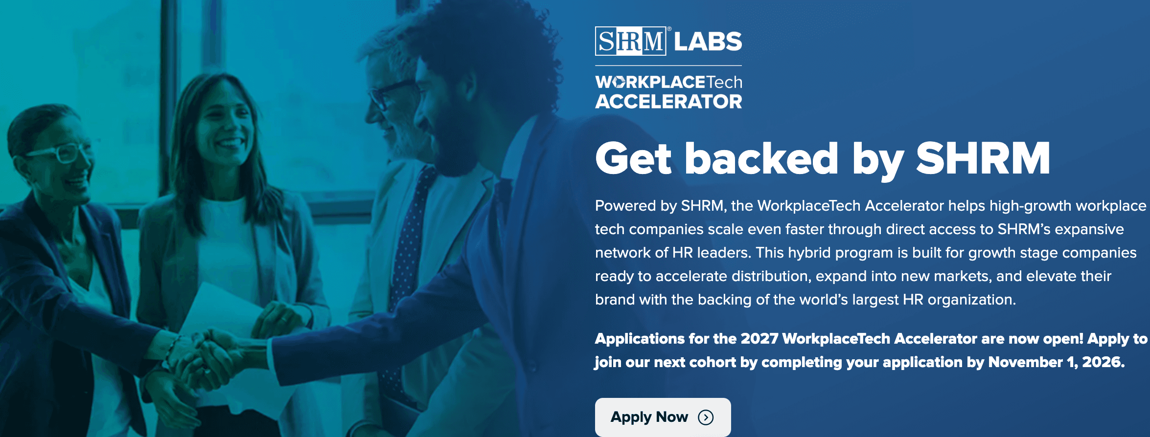 SHRM Labs WorkplaceTech Accelerator 2027