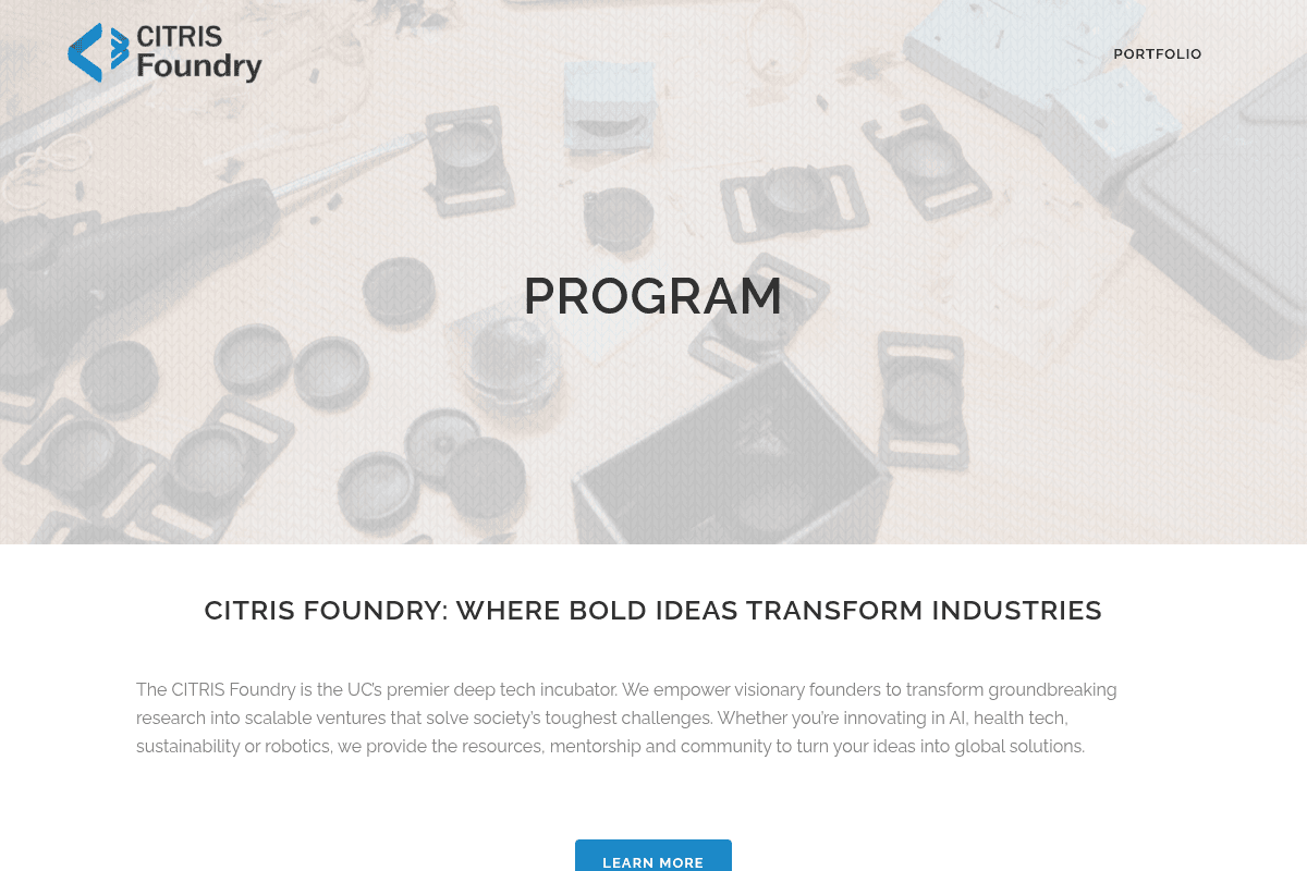 CITRIS Foundry Incubator 2026