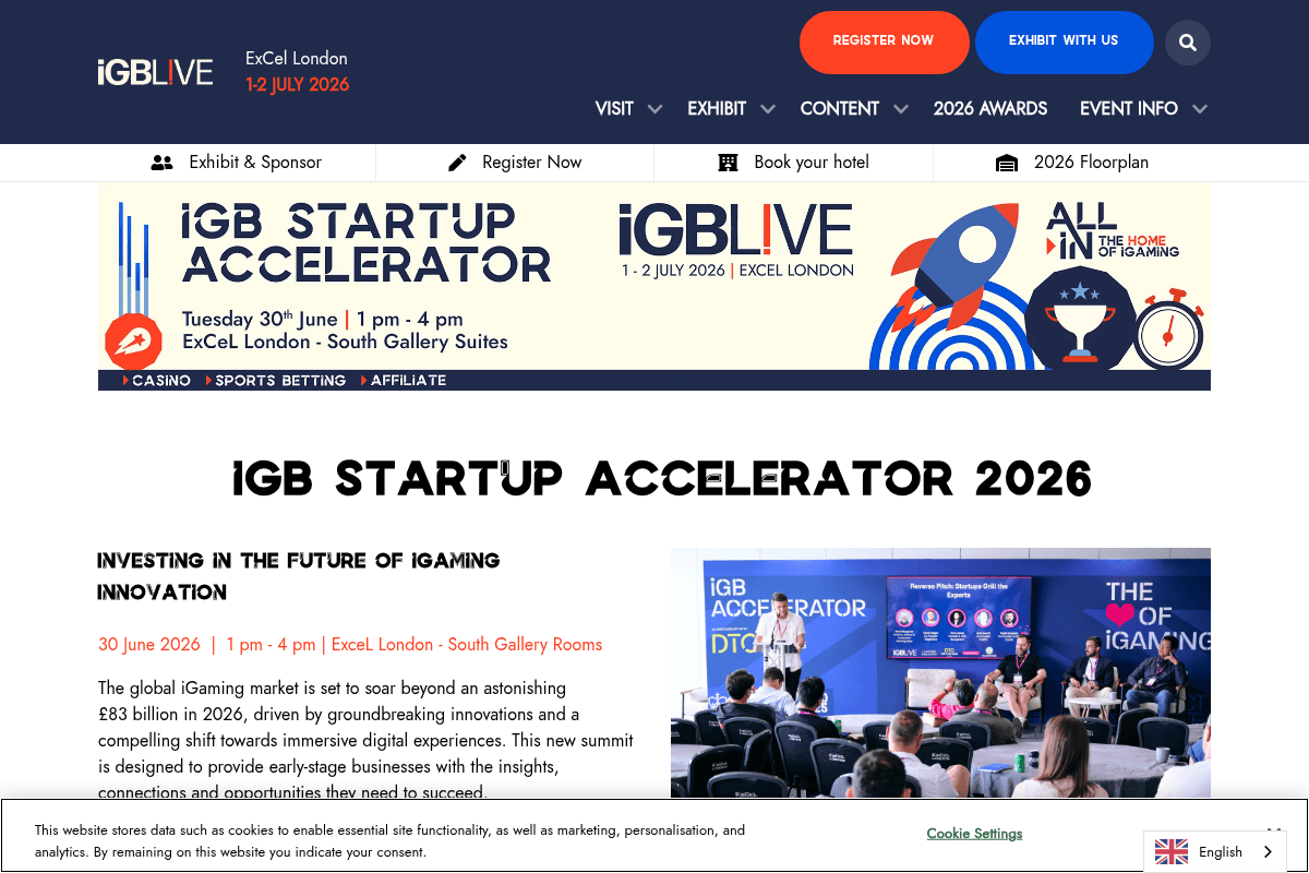iGB Startups Accelerator 2026