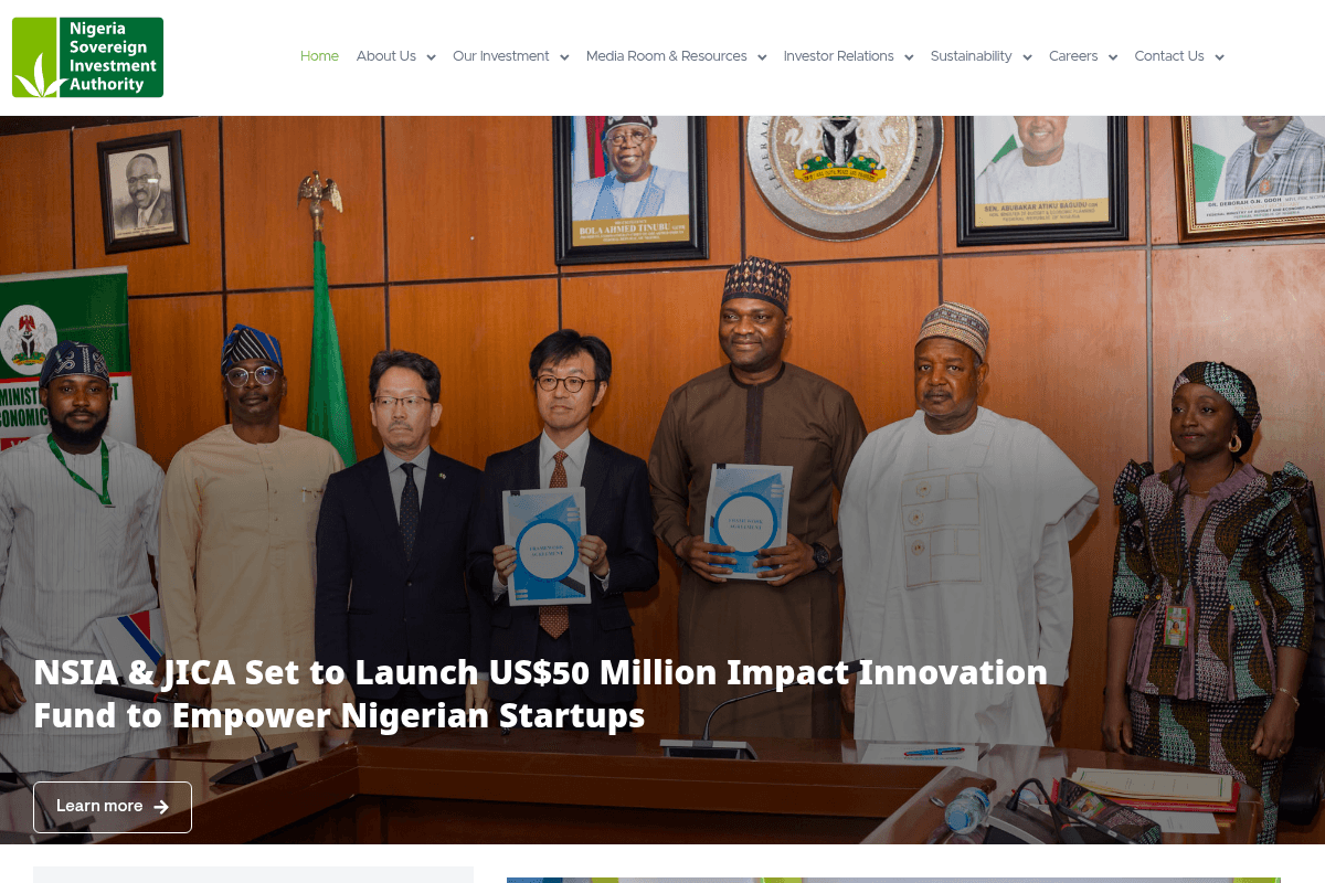 NSIA-Japan $50M Innovation Fund for Nigerian Startups