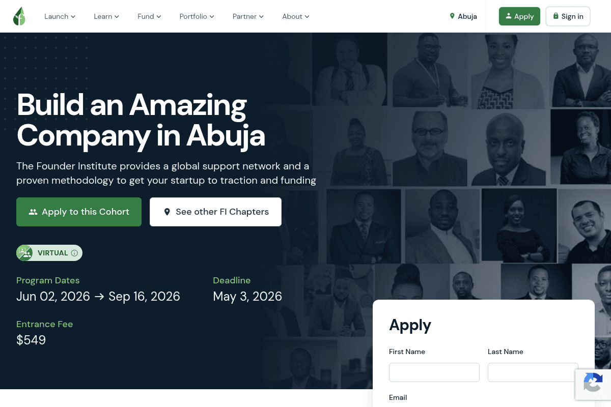 FI Abuja Startup Accelerator 2026