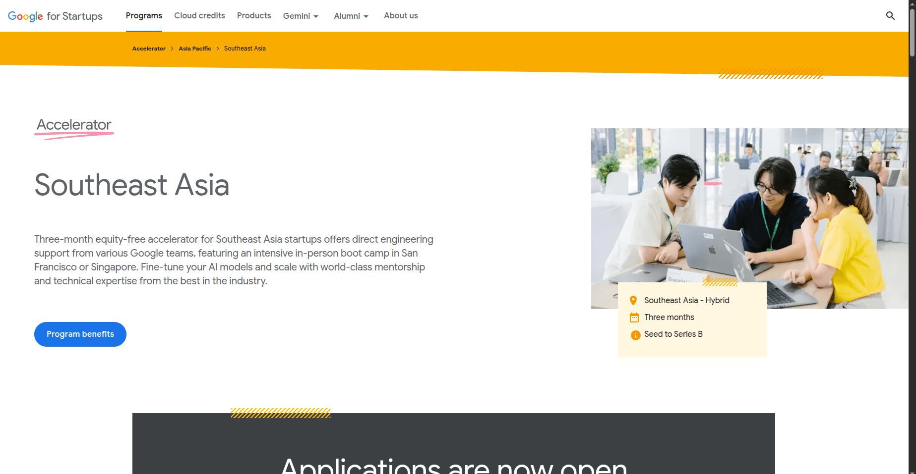 Google for Startups Accelerator: Southeast Asia 2026