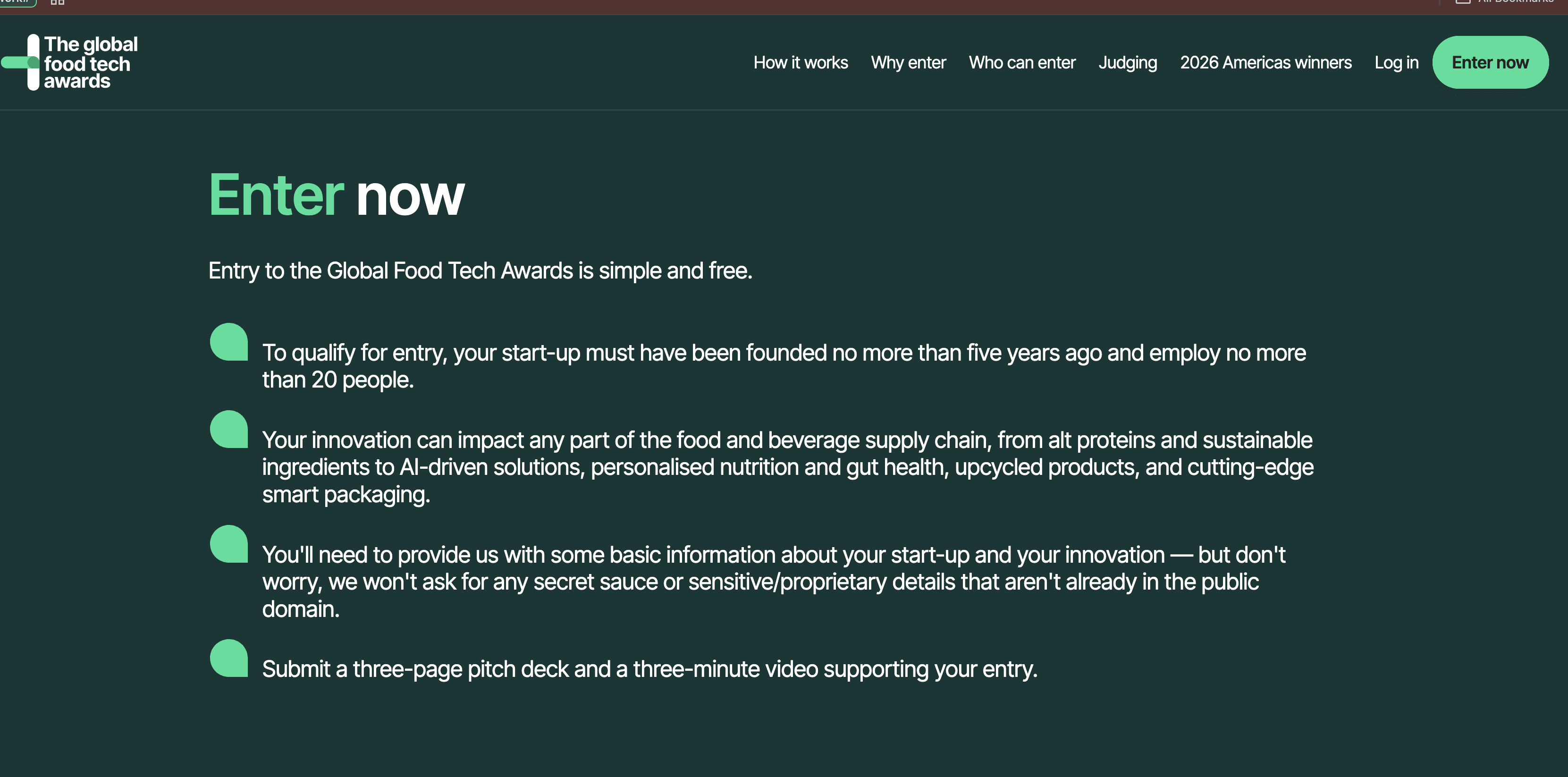 Global Food Tech Awards APAC heat 2026