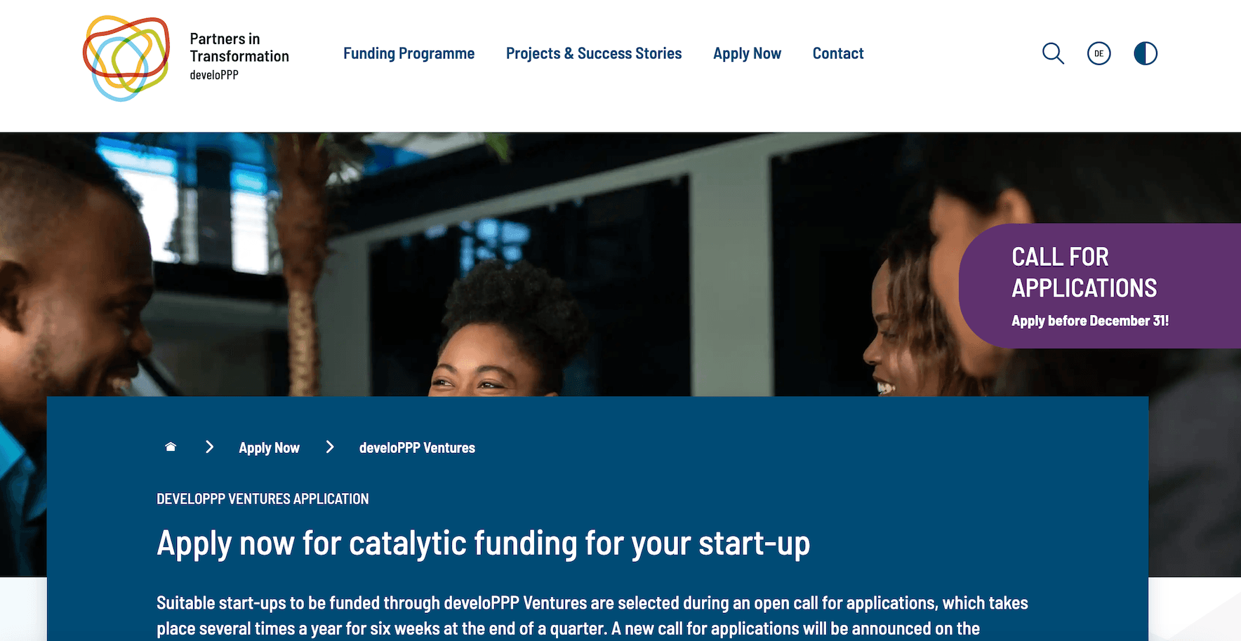 develoPPP Ventures - Africa Startup Funding
