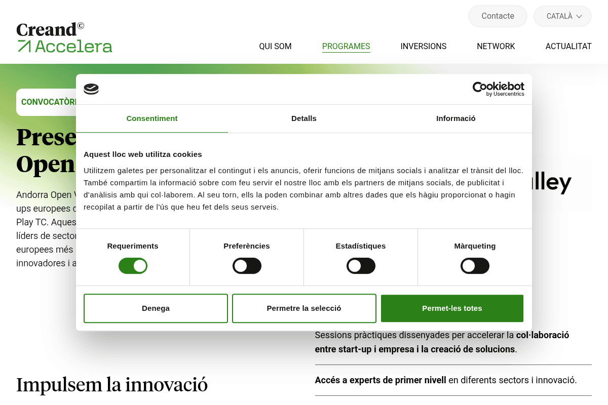 Andorra Open Valley Accelerator Program 2026