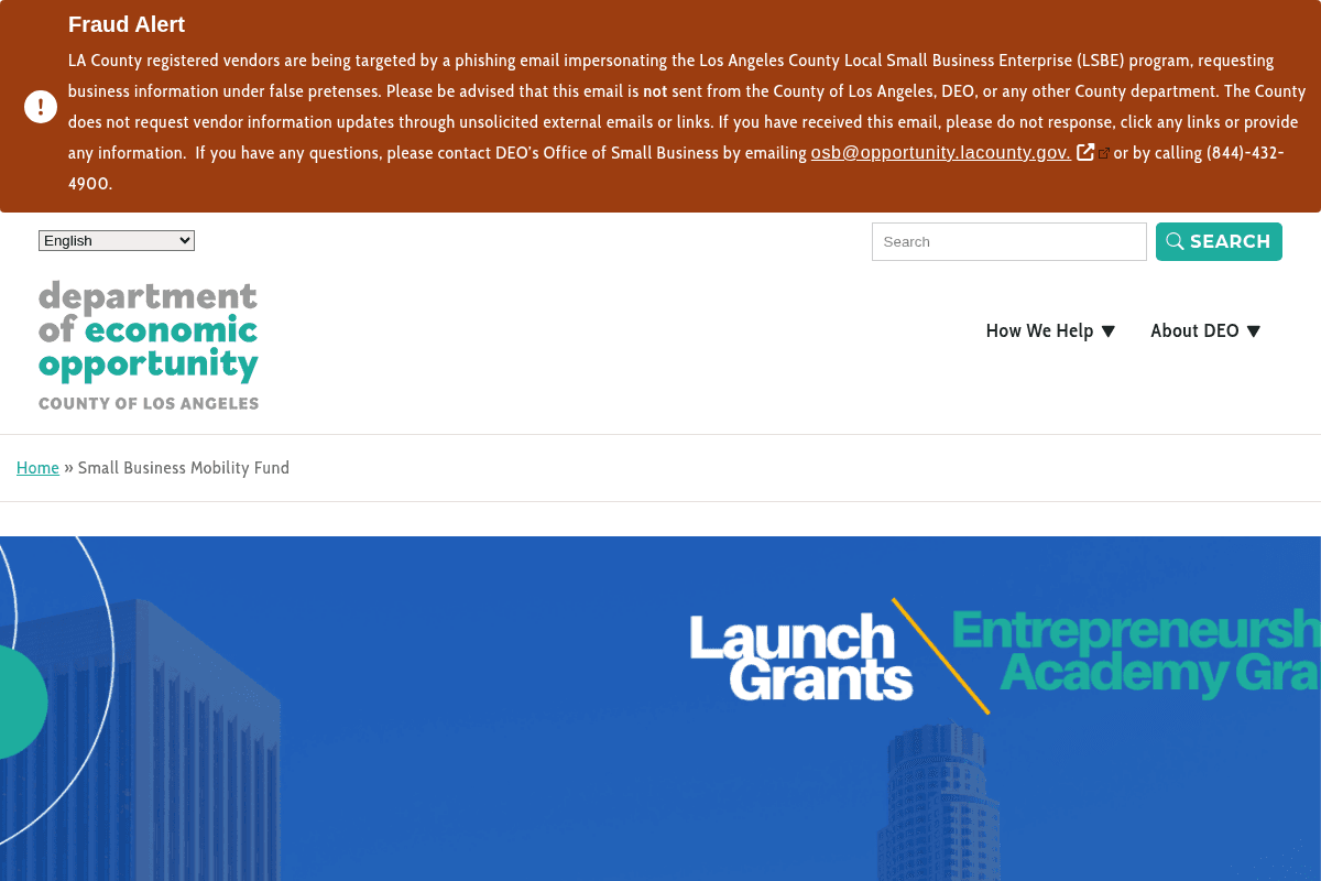 SBMF Entrepreneurship Academy Grants 2026