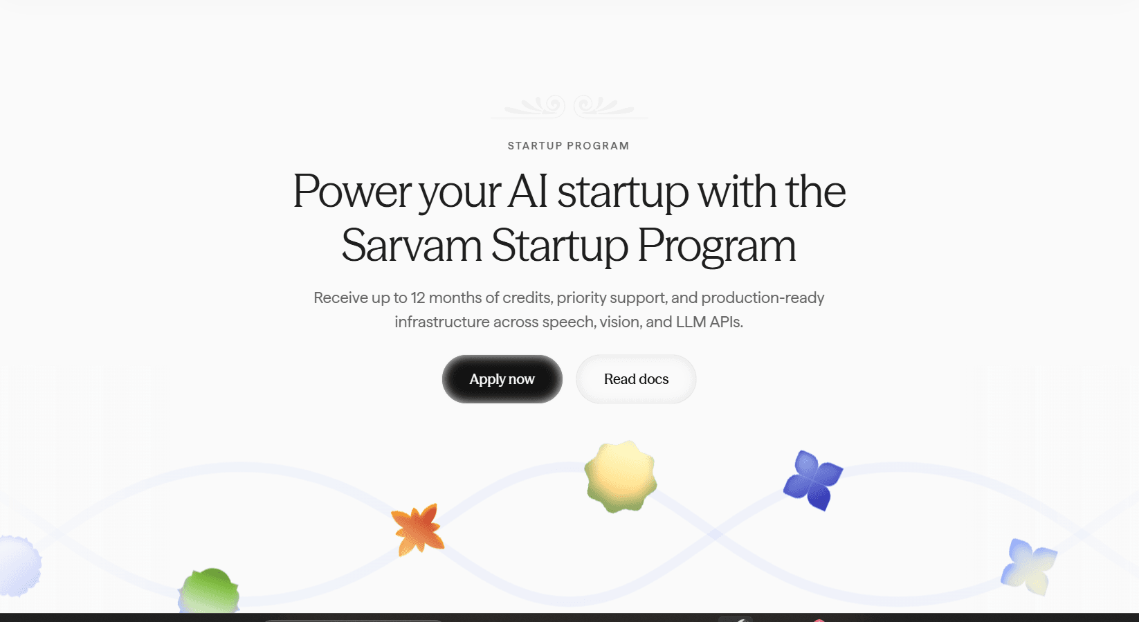 Sarvam Startup Program 2026