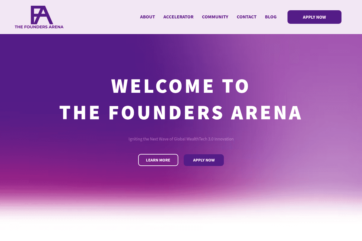 The Founders Arena WealthTech Accelerator