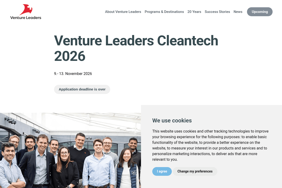 Venture Leaders Cleantech 2026