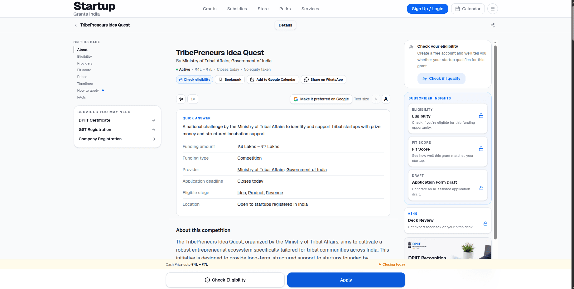 TribePreneurs Idea Quest 2026