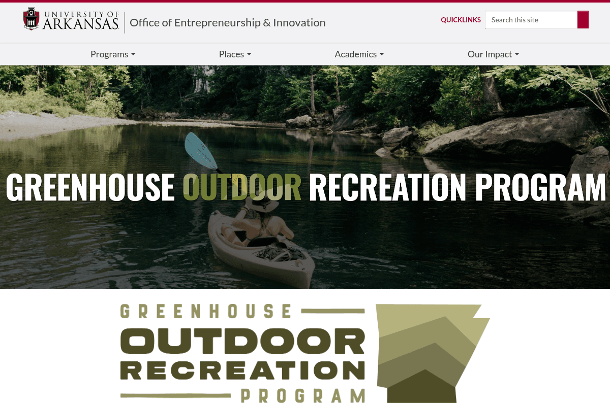 Greenhouse Outdoor Recreation Project (GORP) Spring 2026 Incubator Program