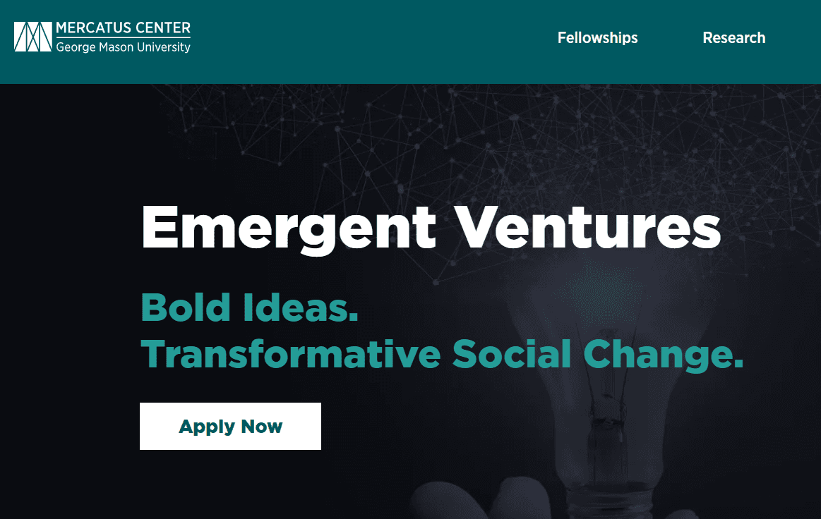 Emergent Ventures Grant