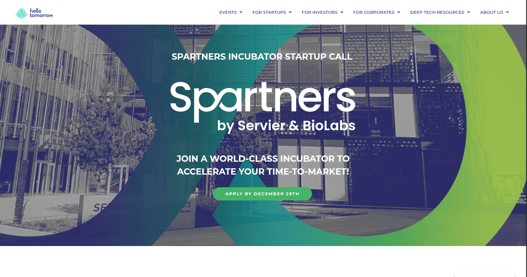 Summer Business Connect by Spartners by Servier & BioLabs 2026