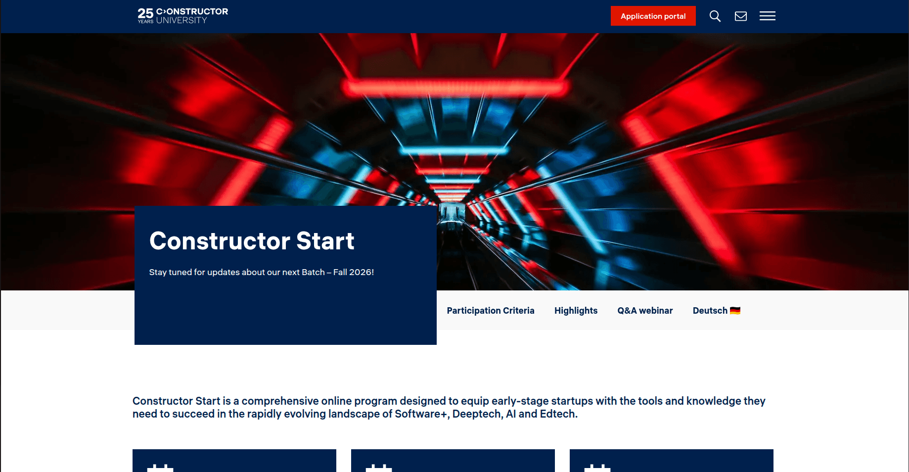 Constructor Start Spring 2026