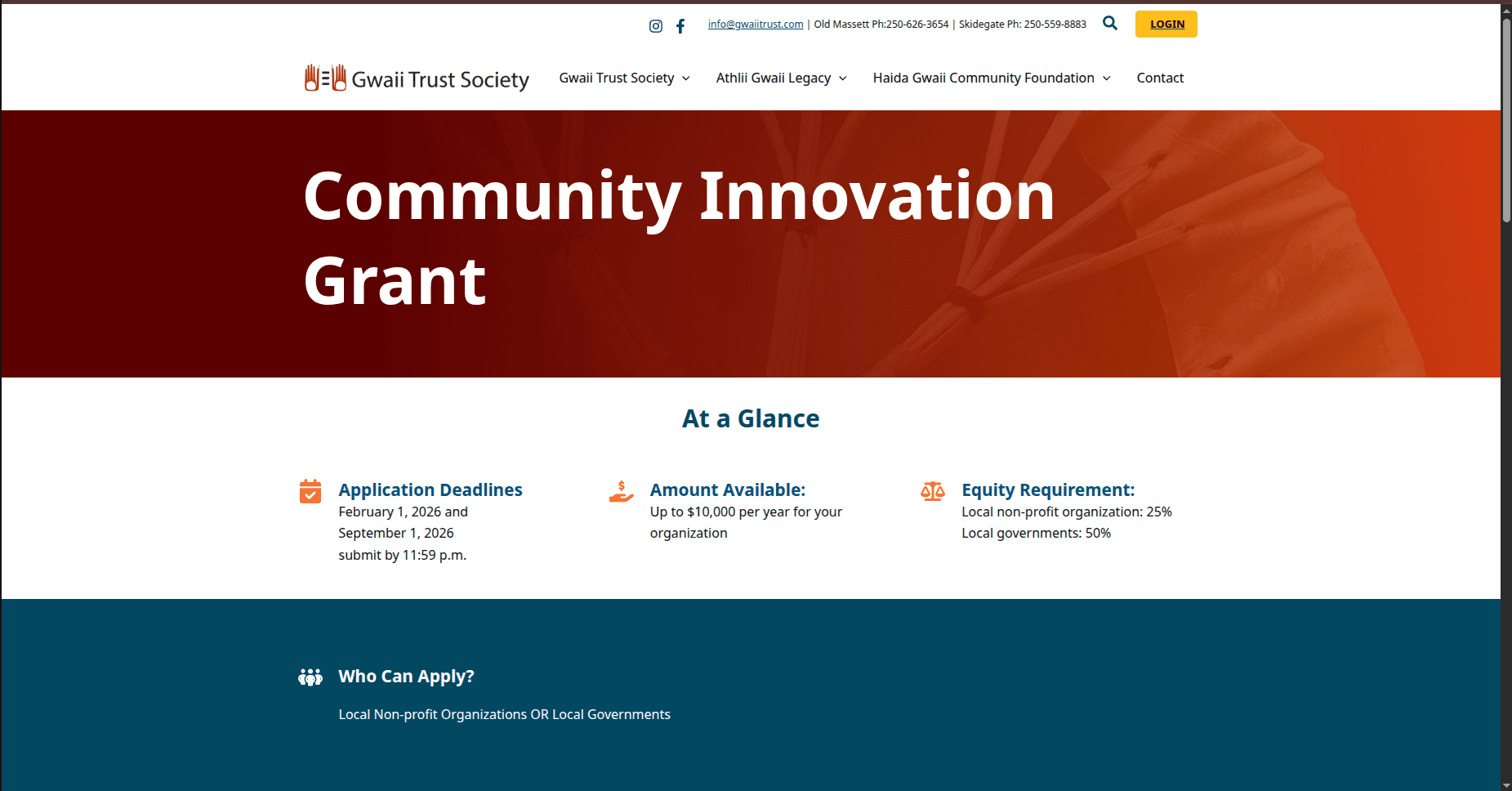 Community Innovation Grant Canada