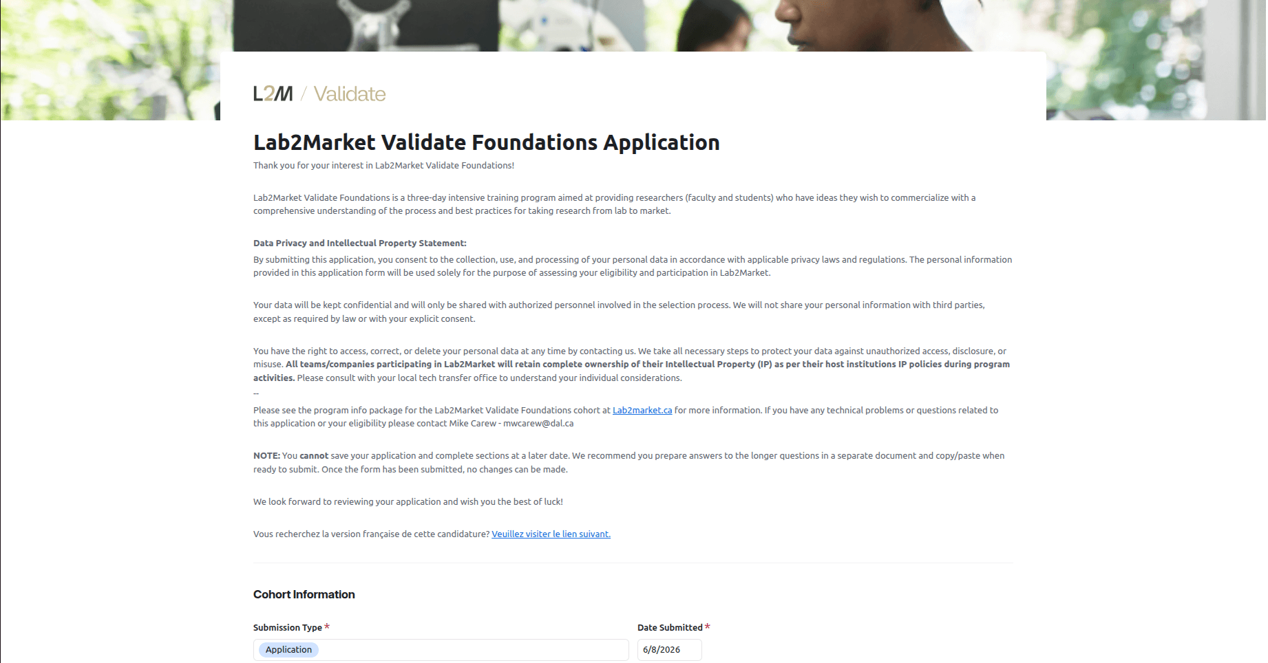 Lab2Market Validate Foundations