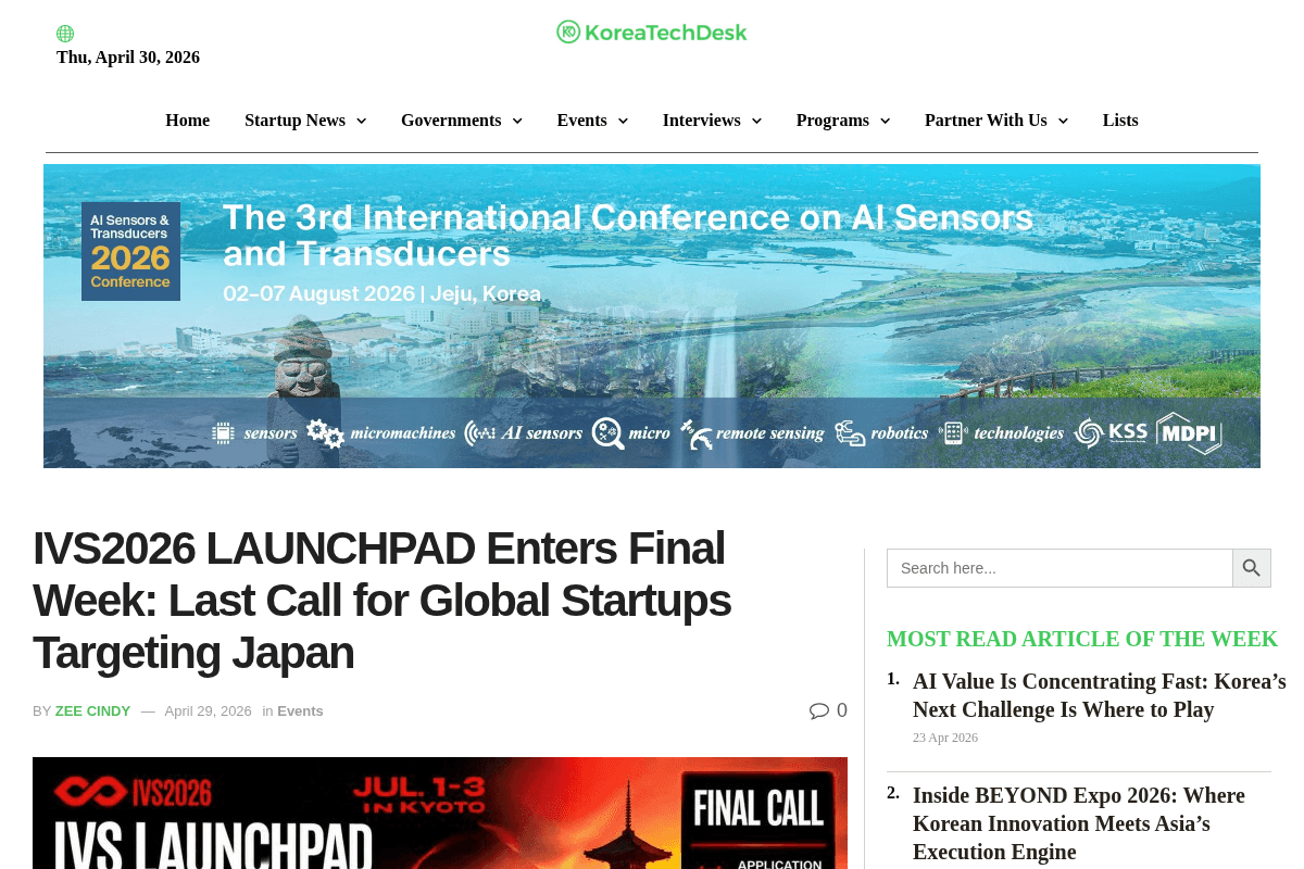 IVS2026 LAUNCHPAD