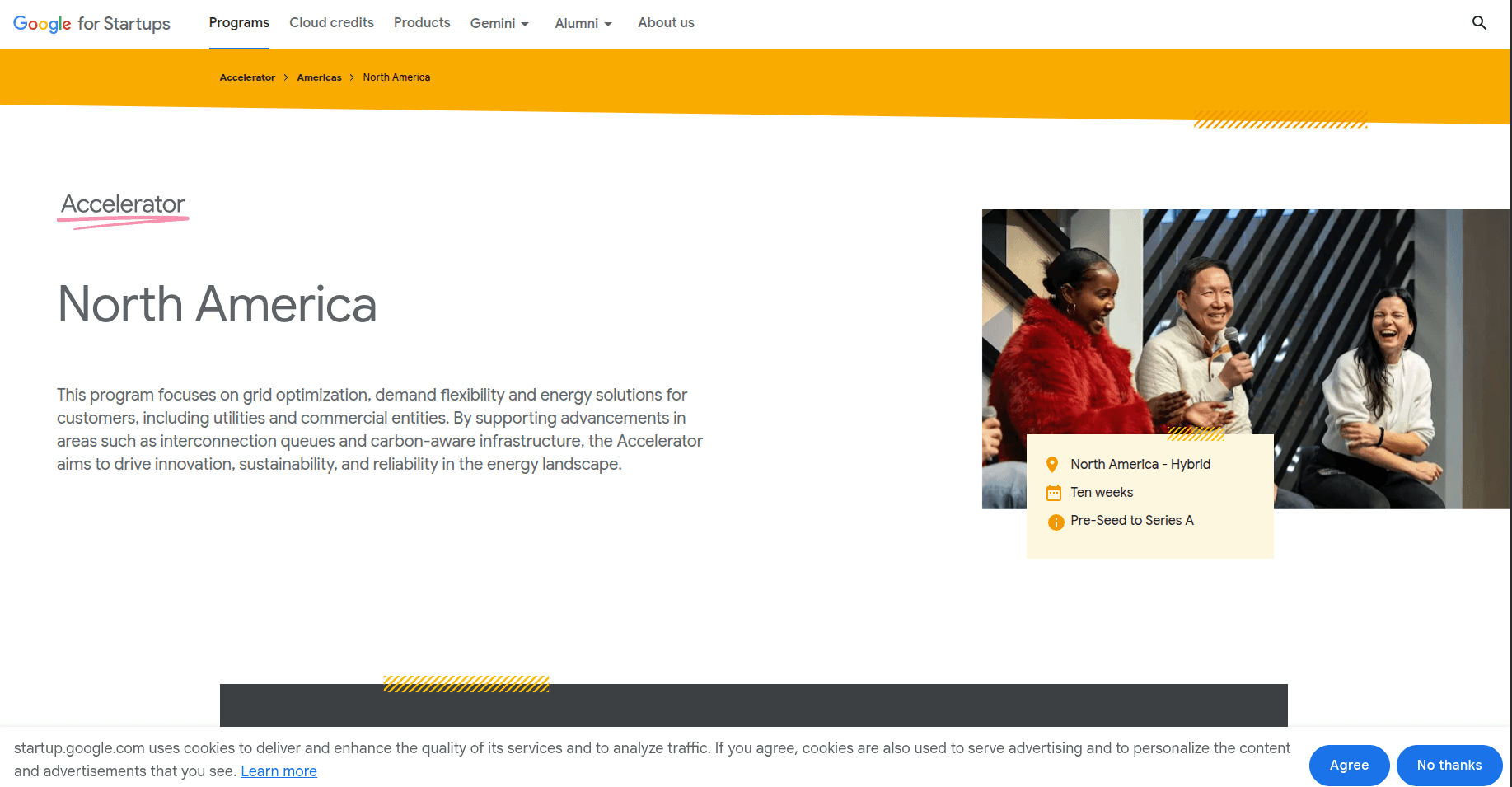Google for Startups Accelerator: North America 2026