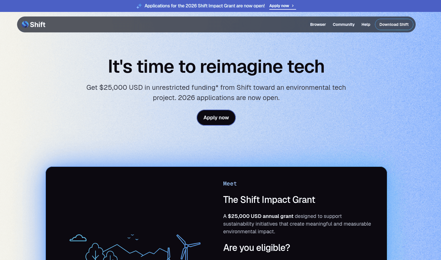 Shift Impact Grant 2026