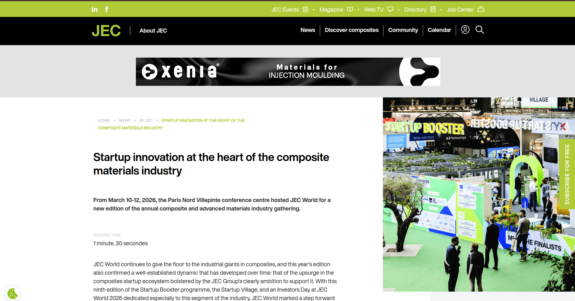JEC Composites Startup Booster 2026