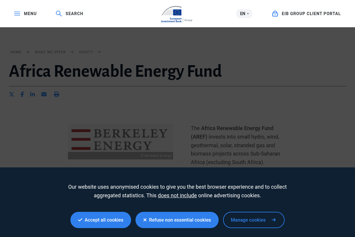 Africa Renewable Energy Fund (AREF)