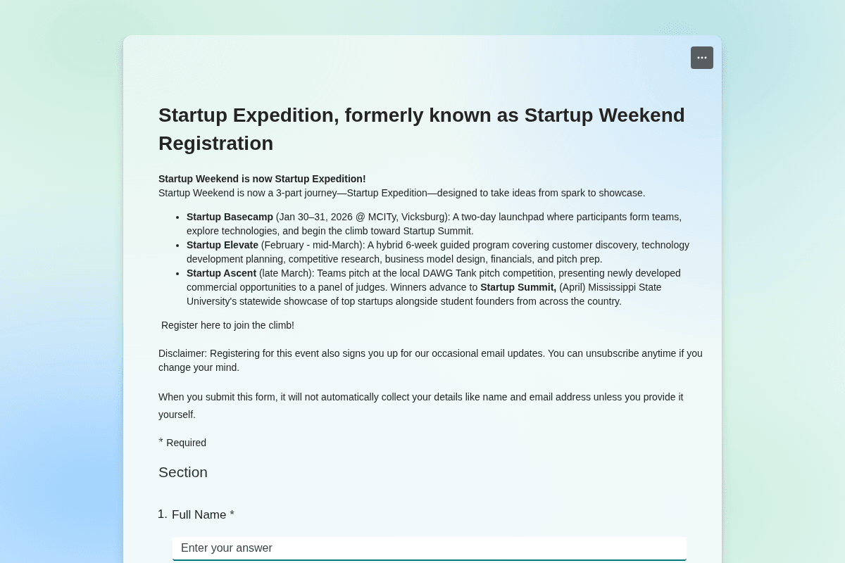 MSU MCITy Expanded Startup Expedition