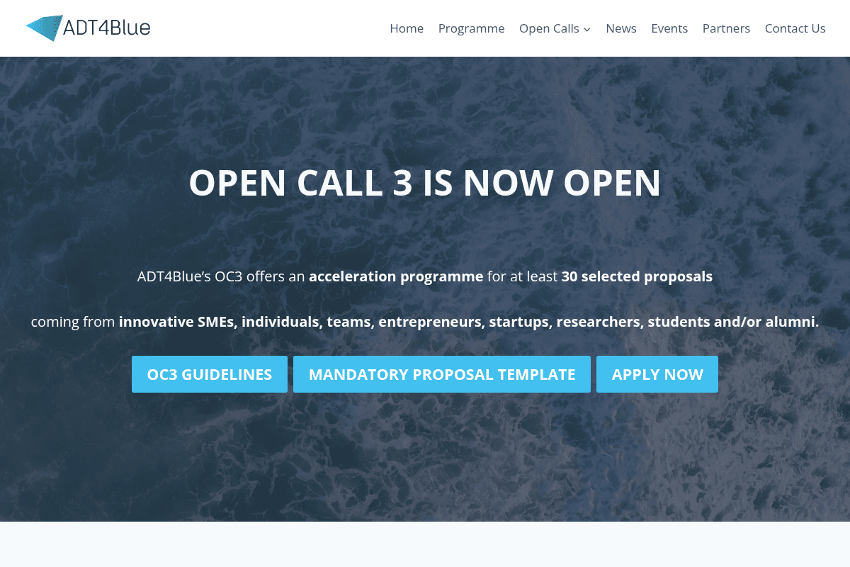 ADT4Blue OC3 Acceleration Programme