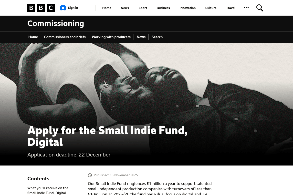 Small Indie Fund, Digital