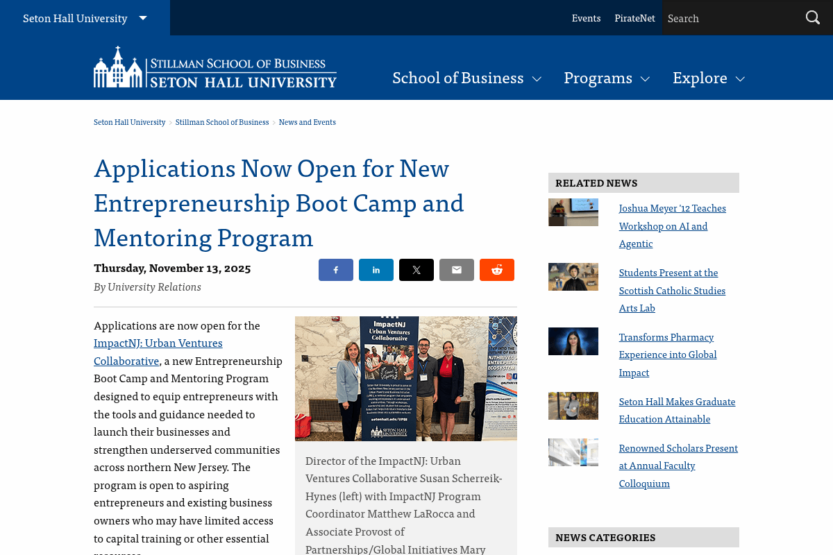 ImpactNJ: Urban Ventures Collaborative