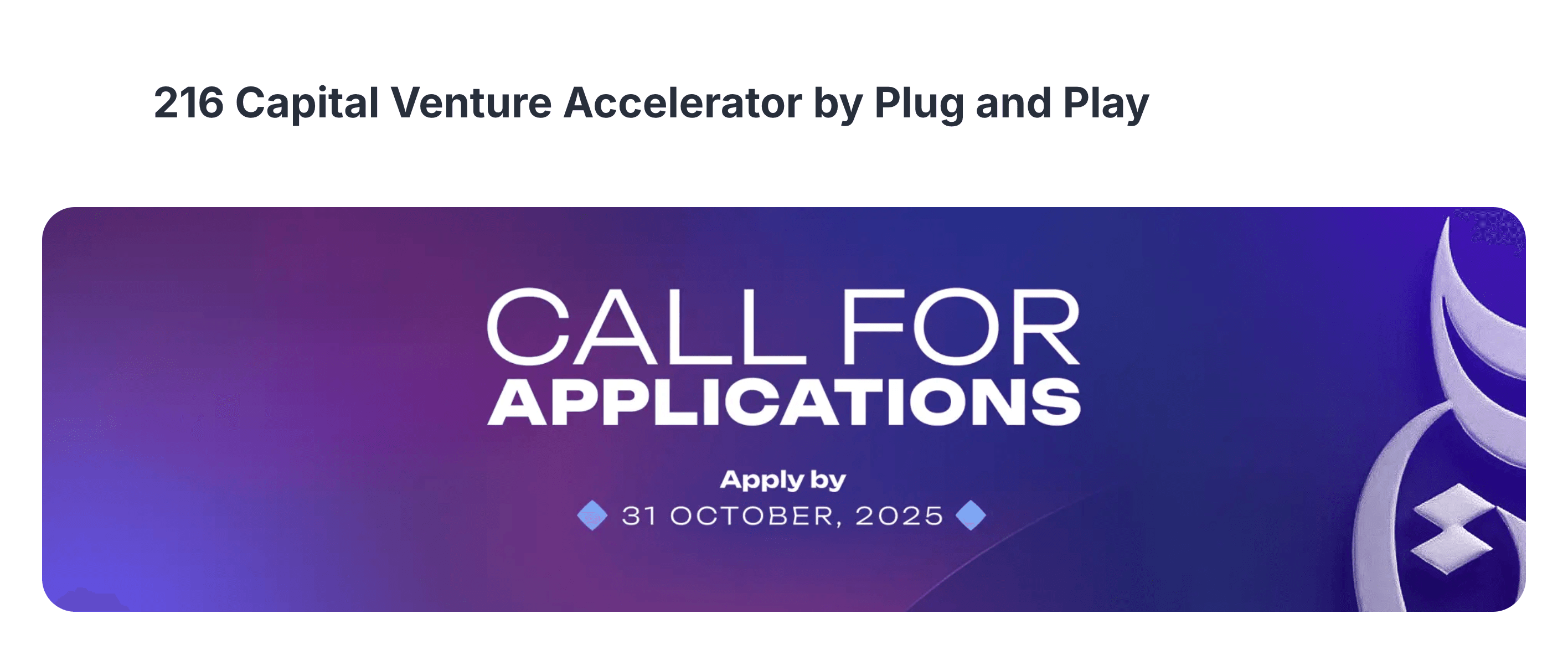 216 Capital Venture Accelerator