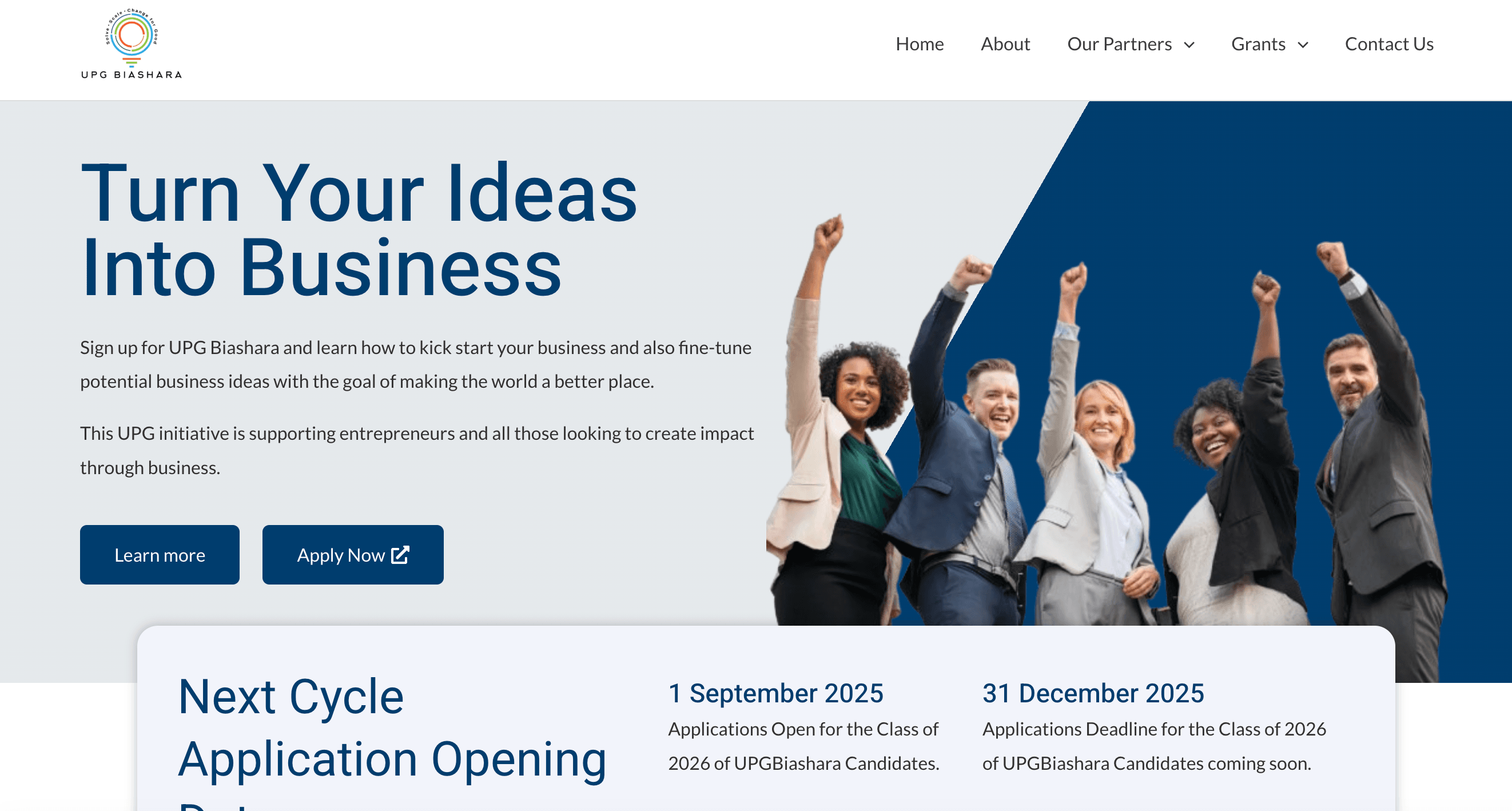 FREE Entrepreneur Support & Grants: United People Global (UPG) Biashara Class of 2026