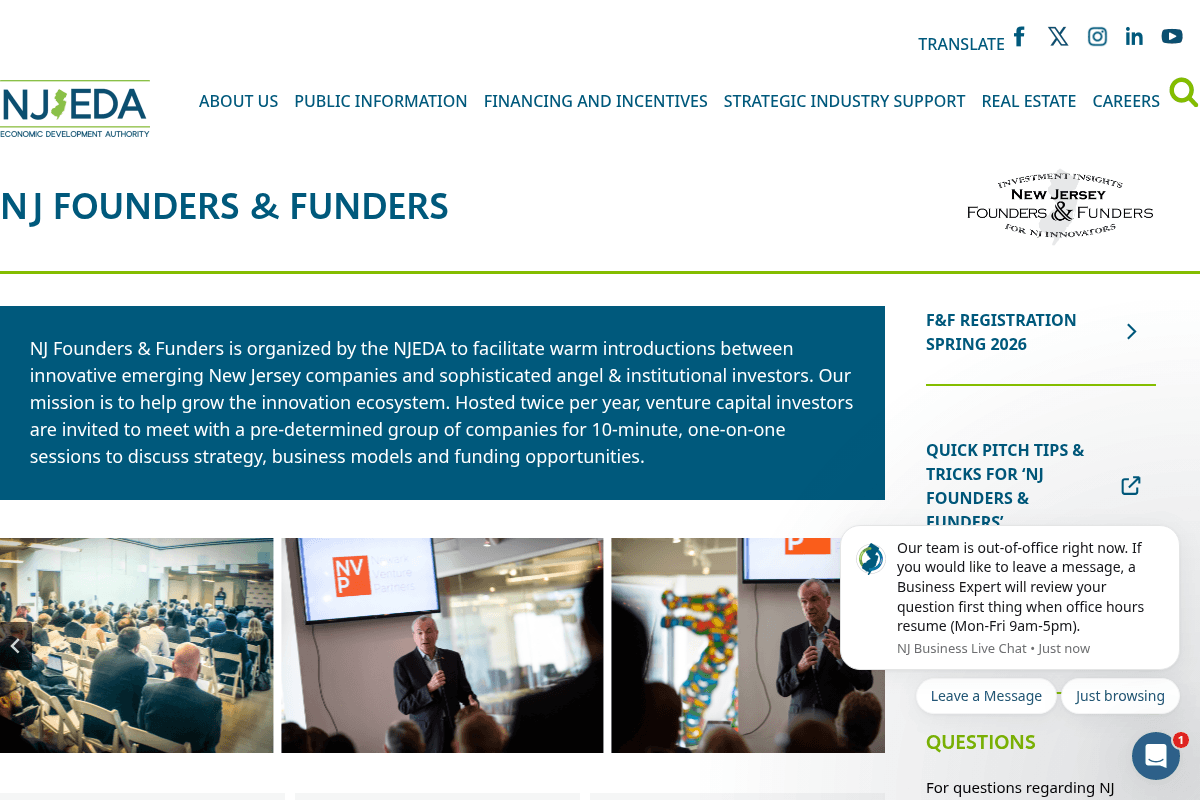 NJ Founders & Funders