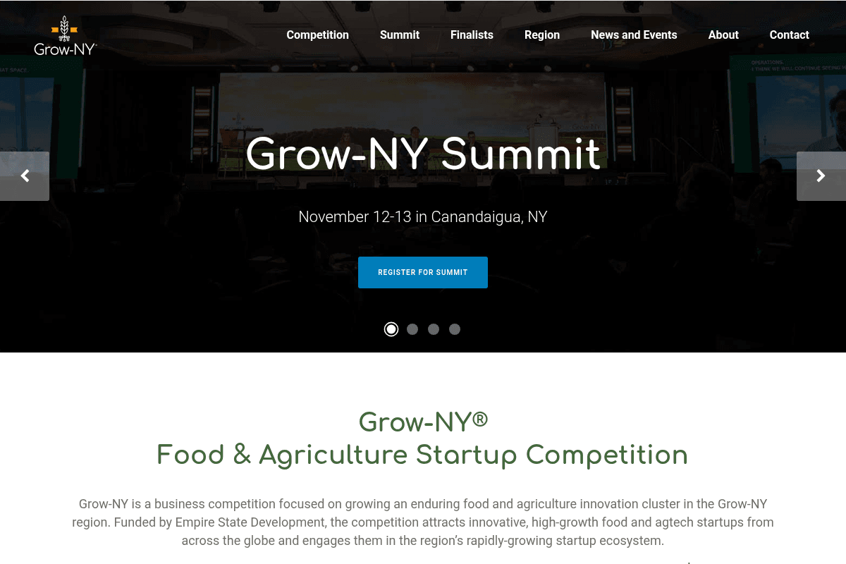 Grow-NY Food & Ag Summit and Global Startup Competition