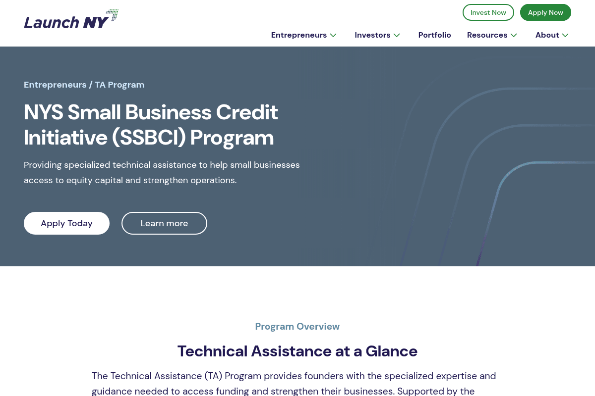 Launch NY Technical Assistance Program