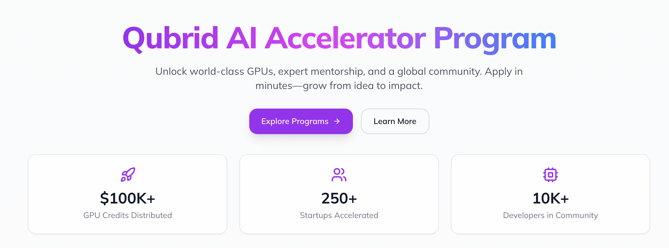 Qubrid AI Accelerator Program